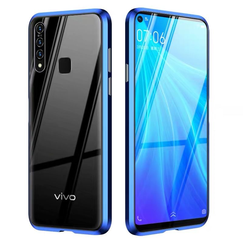 适用双面玻璃vivoz6/z5/z5x/z3i/iqooz1/z1x磁性手机壳防摔外壳套 - 图3