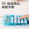 Deli compact multi-function calculator transparent office high-value calculator mechanical button cute girl model