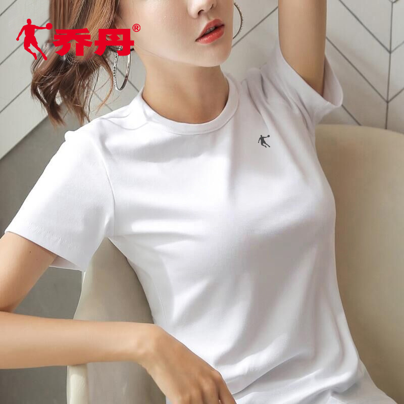 Jordan Short Sleeve T-shirt Women's 2020 Summer New Round Neck Half Sleeve Top Breathable Fitness Running Sports Short Sleeve Women