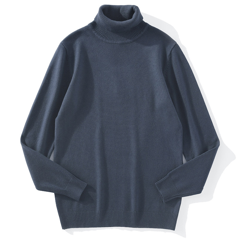 LUUD 莫兰迪色莫代尔可翻高领毛衣内搭男士修身保暖针织打底衫冬,淘宝优惠券,粉丝福利购,淘宝优惠卷