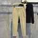 Men's casual pants nine-point slim fit Korean style tapered pants