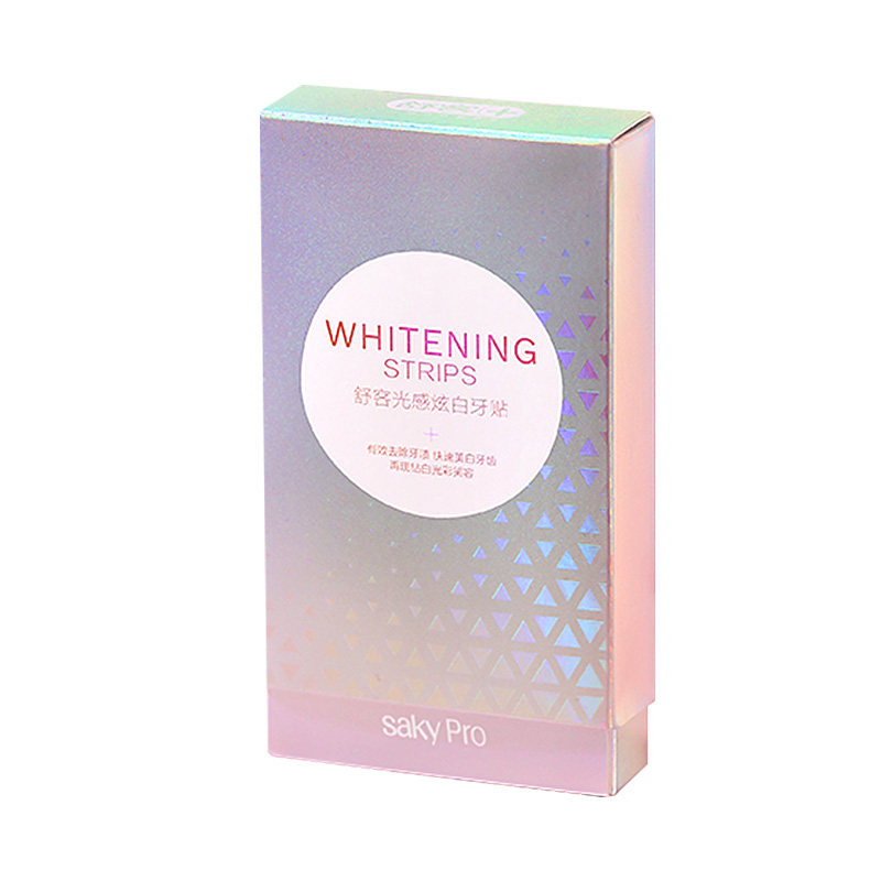 舒客光感炫白牙贴面美白神器牙贴 saky舒客牙齿美白脱色剂