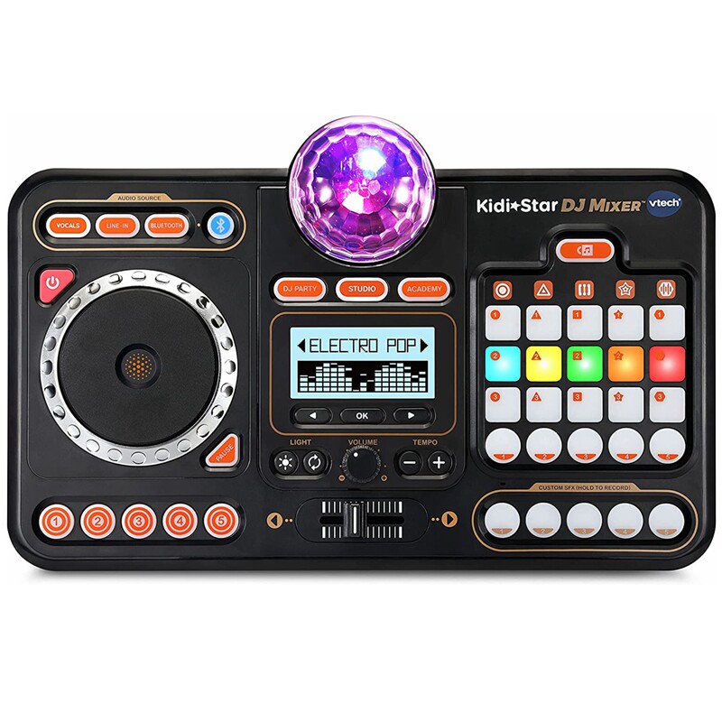 VTech/伟易达 KidiStar儿童DJ混音器 15首内置歌曲 蓝牙连接 新款