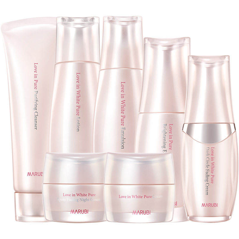 丸美纯白色之恋套装美白补水女官网 丸美鑫丝路面部护理套装