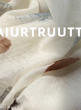 Aiu*意式奢软纯羊绒方巾披肩围巾