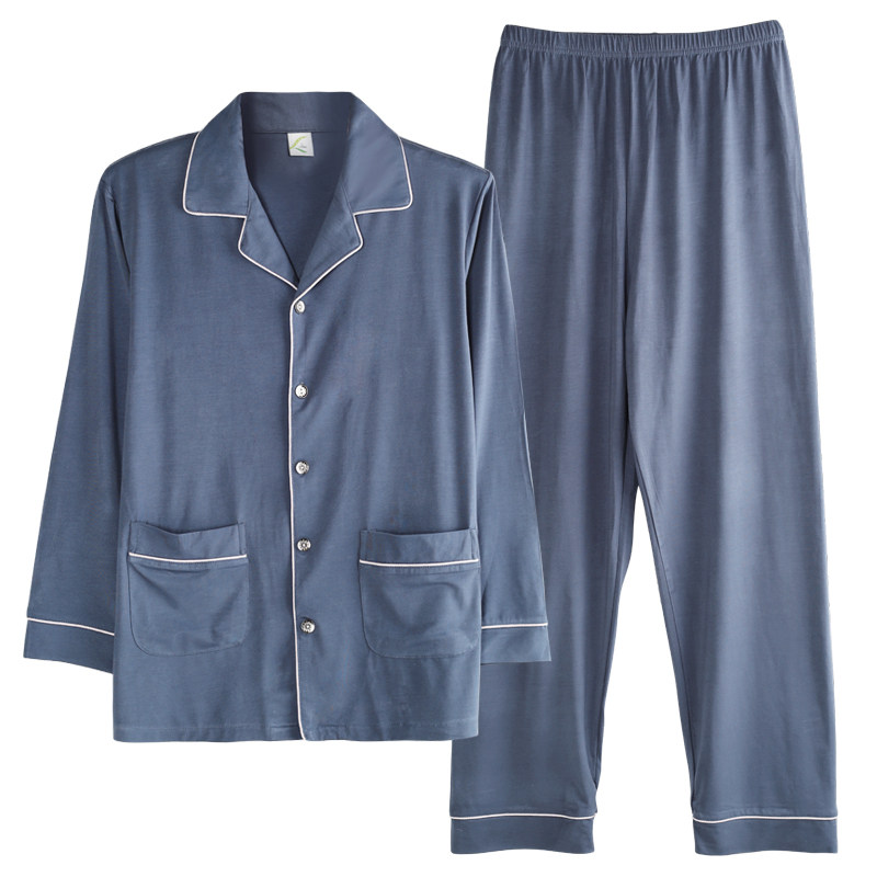 男士春秋季长袖青年莫代尔休闲睡衣 轩靓睡衣/家居服套装