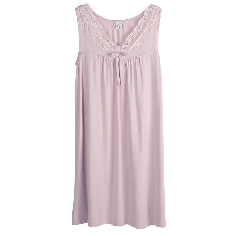 睡裙女士无袖莫代尔性感睡衣裙子 轩靓睡裙