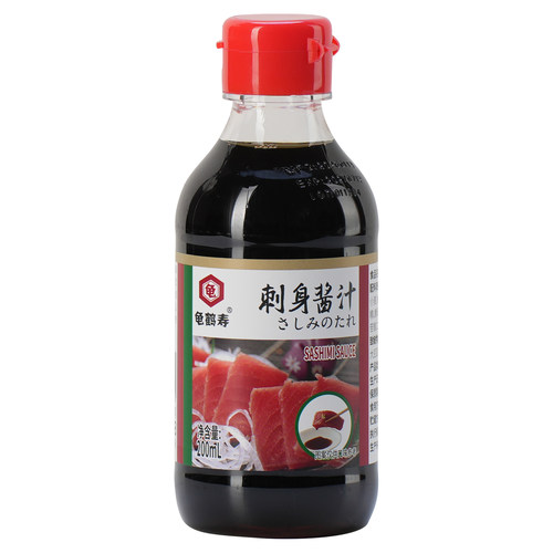 龟鹤寿刺身酱油味200ml日式鱼生酱油三文鱼刺身生鱼片寿司酱油入 - 图3