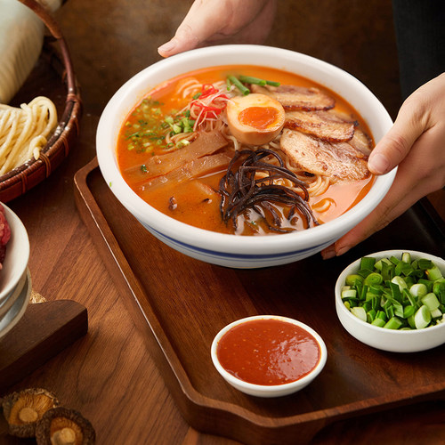 日式辛口地狱拉面汁汤料辣味豚骨拉面汤底高汤煮面浓缩汁调料 - 图0
