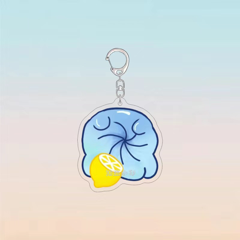蛋仔派对神奇艾比钥匙扣可爱艾比动物Q版柠檬水捏捏亚克力包挂件