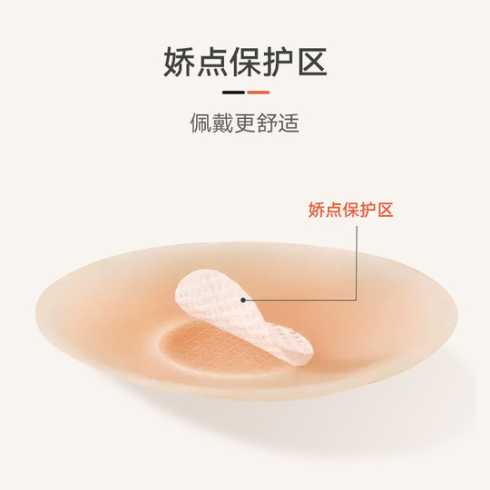 【3对装】弗利少女乳贴 硅胶胸贴无痕隐形防凸游泳吊带可重复使用