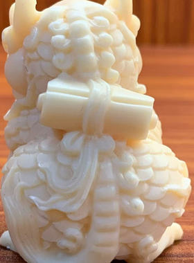 象牙果雕刻麒麟文玩摆件随身手把件家居客厅工艺品挂件招财纳福