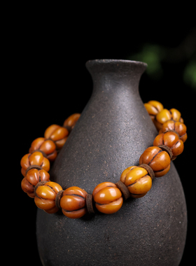 天然牛骨南瓜珠手串手链