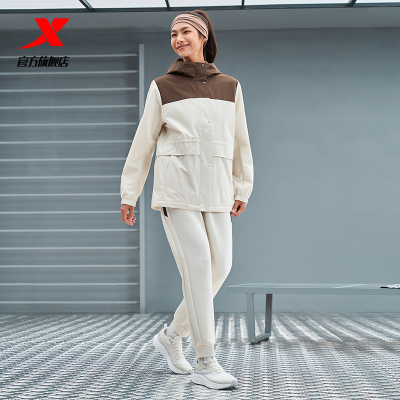 特步迎寒跃冬梭织厚外套女冬季新款运动休闲夹克风衣976428160109,淘宝优惠券,粉丝福利购,淘宝优惠卷