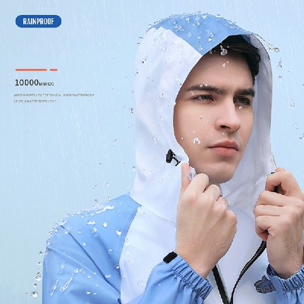 Electric Motorcycle Raincoat Waterproof Coat Pants Poncho-图1