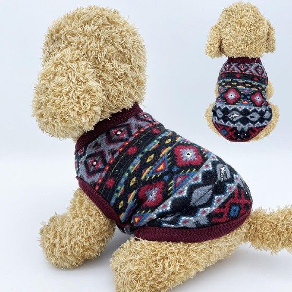 Polyester Good Small Dogs Cats Winter Warm Sweater - 图0