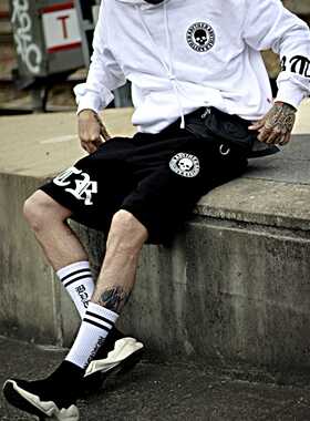 2021 Summer Men	s Shorts Korean Fashion Setwear cross