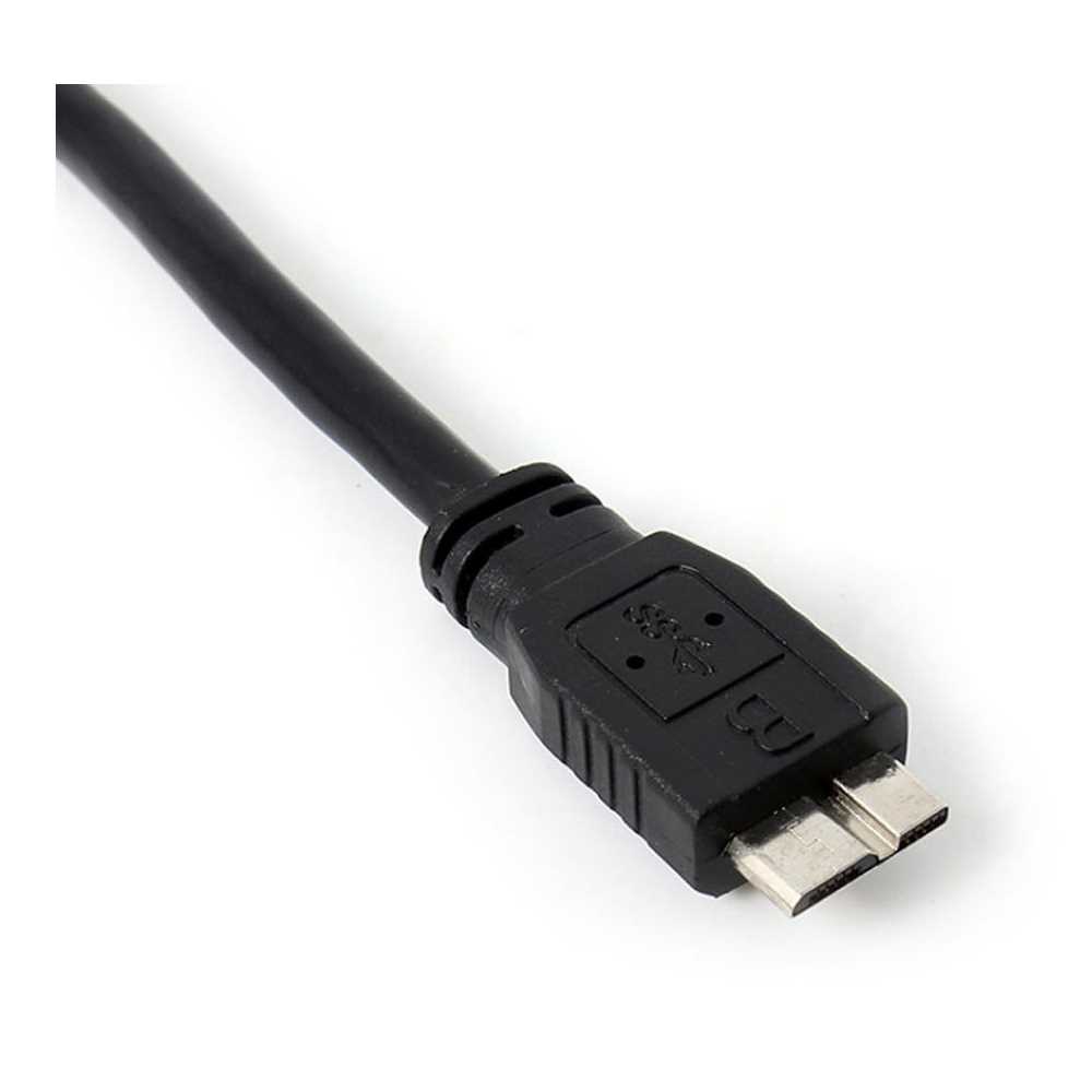 A A Micro USB B 3.0 Y-Cable Move Hard Drive Cable Black - 图2