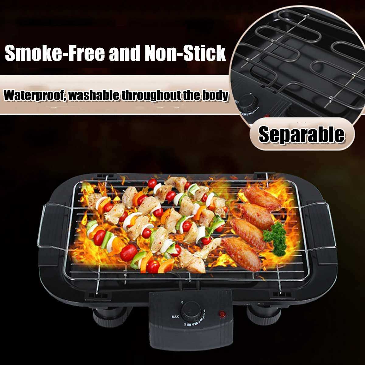 2000W 220V Portable Smokeless Electric Pan Grill BBQ Stove - 图0