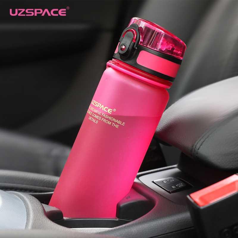 UZSPACE Sport Water Bottle 500/1000ML Portable Leakproof Out-图3