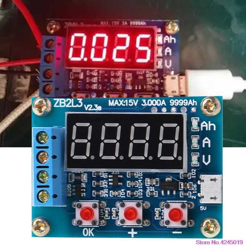 ZB2L3 Li-ion Lithium Lead-acid Battery Capacity Meter Discha - 图3