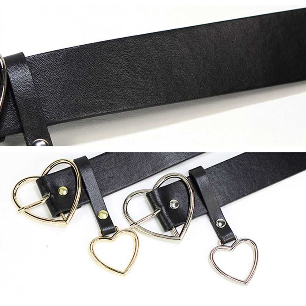 Richkeda Store Female Fashion Round Buckle Waist Belt Metal - 图2