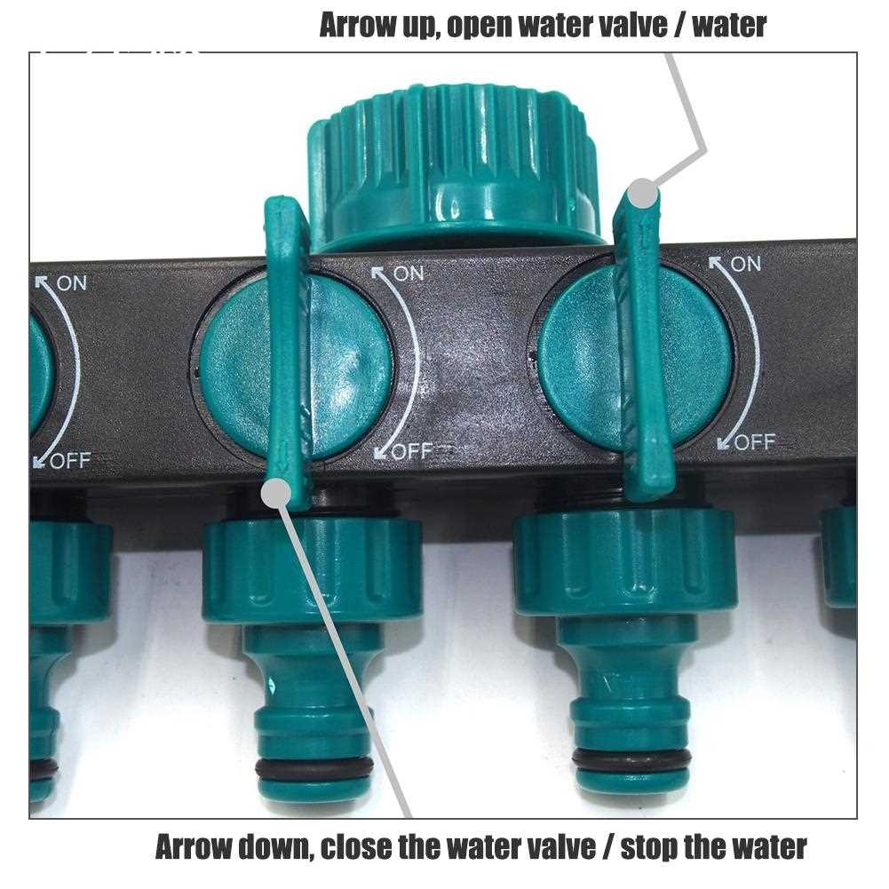 Plastic Four-Way Water Separator For Garden Water Pipe Fauce - 图2