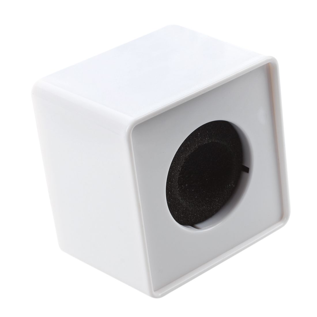 White ABS Mic mini phone Interview Square Logo Flag Station - 图0