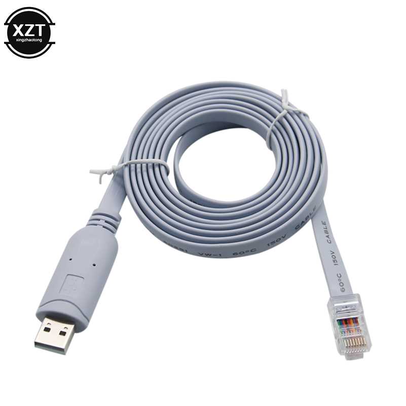 1.8m Pl2303ra SB Rs232 to RJ45 Console Cable for Cisco H3C H-图1