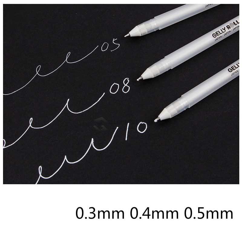 Sakura Gelly Roll Gel Ink Pen Set White/Basic/3D Pastel/3D G - 图0