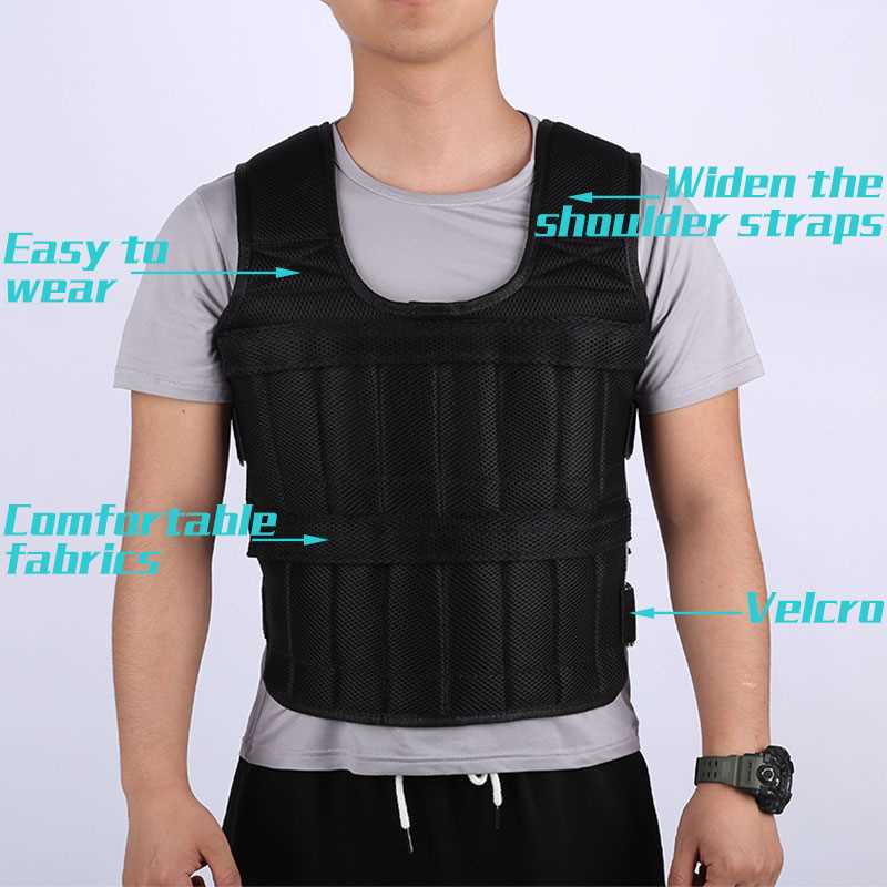 30KG Exercise Loading Weight Vest Boxing Running Sling Weigh - 图3