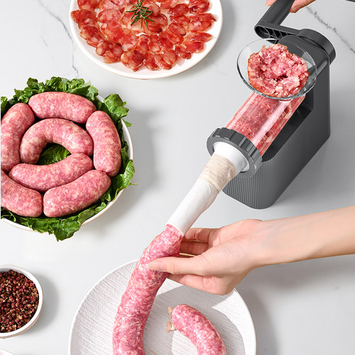 灌肠器家用灌香肠工具灌肠机神器肠衣食品级手动做腊肠自制罐肉肠 - 图0