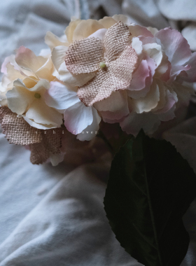 复古轻奢绣球花仿真花束摆件