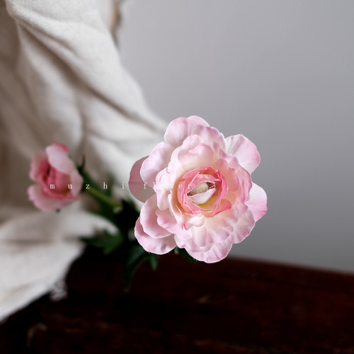 洋牡丹仿真花高级感逼真月季玫瑰花束客厅插花摆设轻奢花艺装饰 - 图1