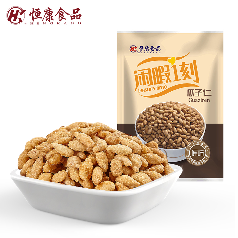 恒康食品 原味瓜子仁150g独立小包装熟葵花籽仁炒货休闲零食小吃 - 图0