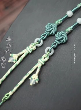 手工编织横穿开口伸缩翡翠高端