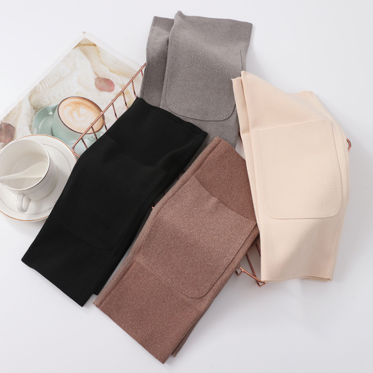 护膝保暖老寒腿德绒秋冬女士膝盖关节套防寒老人加兜贴片护漆 - 图0