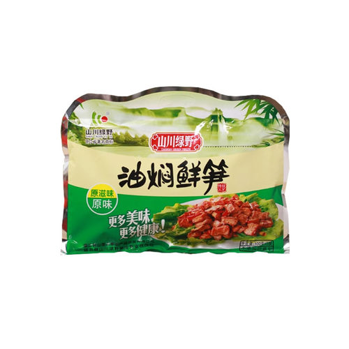 缙云特产山川绿野油焖鲜笋油焖笋竹笋即食小菜100g*5包礼袋装免邮 - 图1