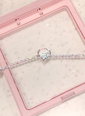 原创设计手链镀银珐琅滴胶可爱