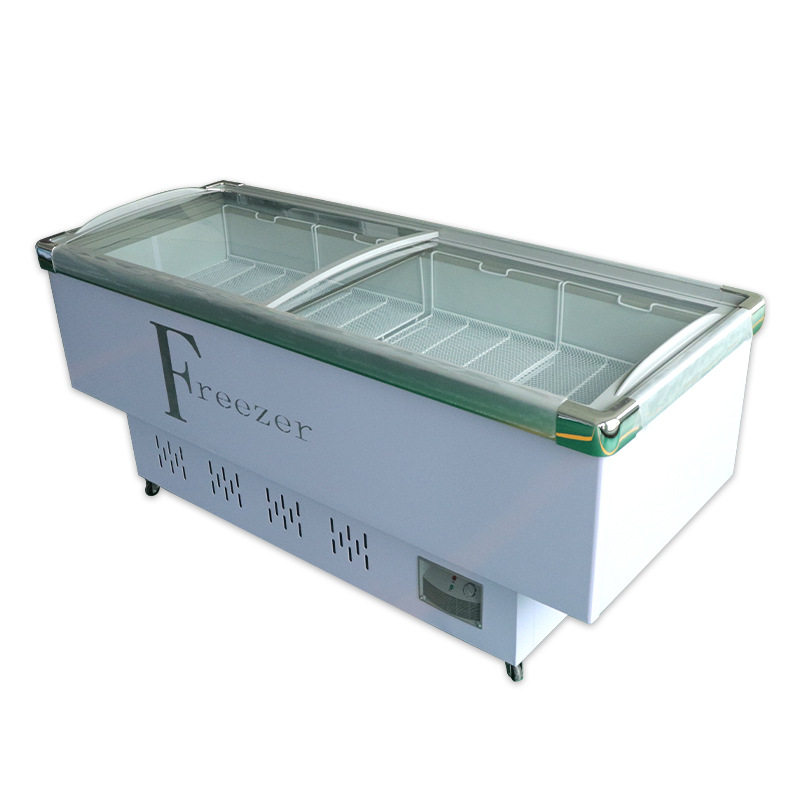 卧式平岛柜 超市蔬菜冷藏保鲜柜肉类海鲜冷藏冷冻柜 平面展示岛柜,淘宝优惠券,粉丝福利购,淘宝优惠卷