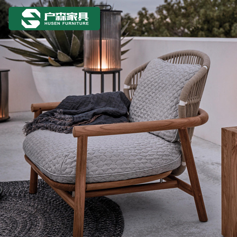 实木户外沙发庭院别墅家具防雨防晒藤椅室外藤编花园阳台懒人设计,淘宝优惠券,粉丝福利购,淘宝优惠卷