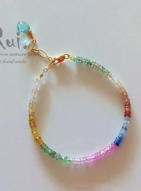 手链彩色宝石多巴胺女