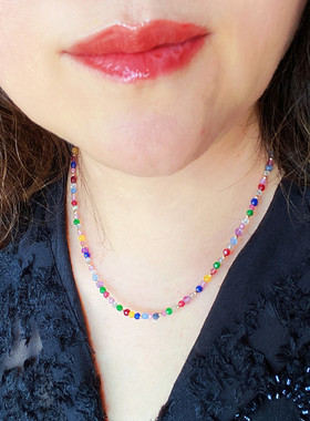 瑞铺原创天然多宝紫水晶月光石女