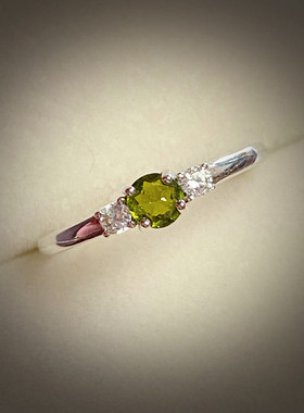 瑞铺原创捡漏925水晶戒指女