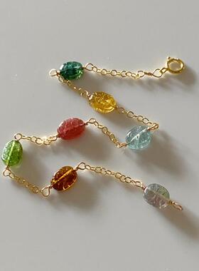 瑞铺原创天然碧玺手链女