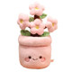 Fun Narcissus Peach Blossom Potted Plush Toy Simulation Small Flower Doll Doll Rag Doll Birthday Gift for Women