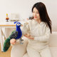 Simulation Zoo Green Peacock Doll Plush Toy Opening Peacock Rag Doll Children's Birthday Gift for Women