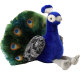 Simulation Zoo Green Peacock Doll Plush Toy Opening Peacock Rag Doll Children's Birthday Gift for Women