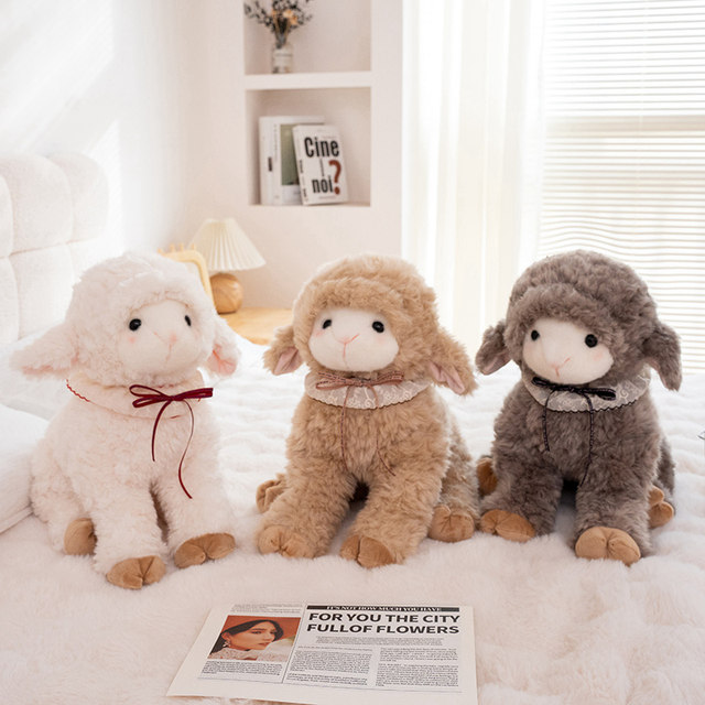 Cute Lamb Beibei Doll Doll Plush Toy Soothing and Playing Bed Pillow Rag Doll Birthday Gift
