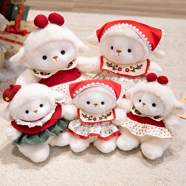 Cute Amblin Lamb Doll Plush Toy Doll Children's Soft Cute Lamb Comfort Doll Birthday Gift for Women